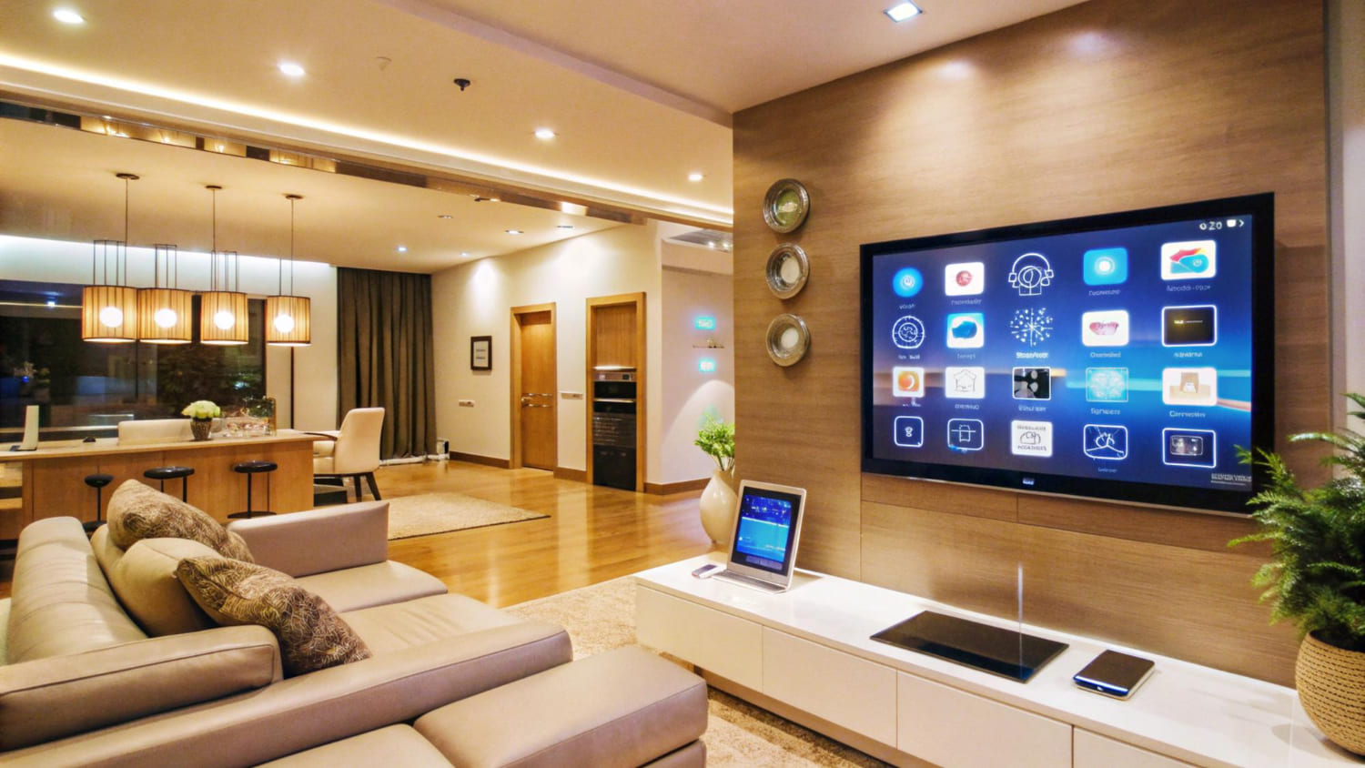 Smart Home Wohnzimmer